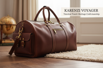 The Perfect Travel Companion: KARENZI VOYAGER Leather Duffel