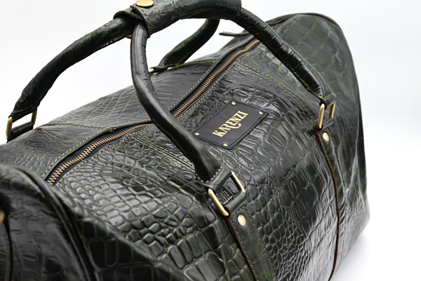KARENZI VOYAGER LEATHER DUFFEL BAG