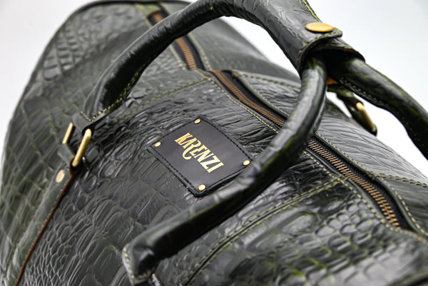 KARENZI VOYAGER LEATHER DUFFEL BAG