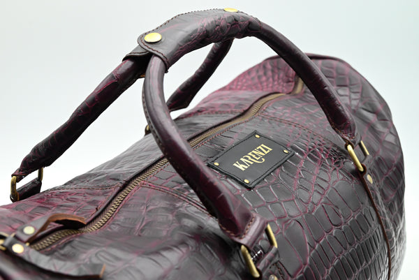 KARENZI VOYAGER LEATHER DUFFEL BAG