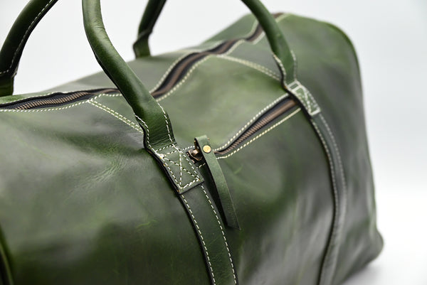 KARENZI VOYAGER LEATHER DUFFEL BAG