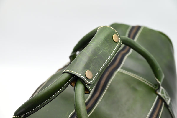 KARENZI VOYAGER LEATHER DUFFEL BAG