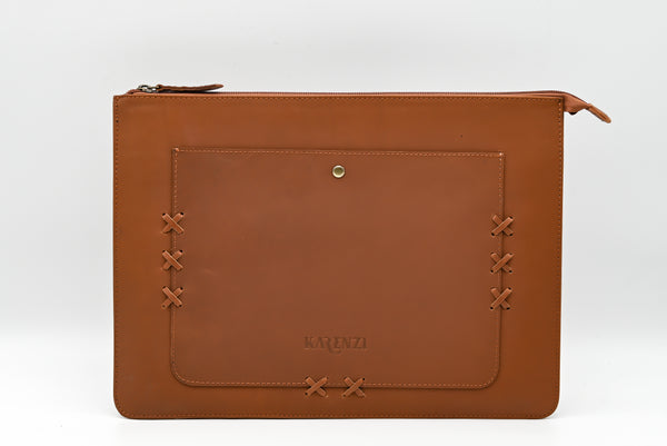 KARENZI VAULT - Premium Genuine Leather Pouch | Luxury Travel Organizer