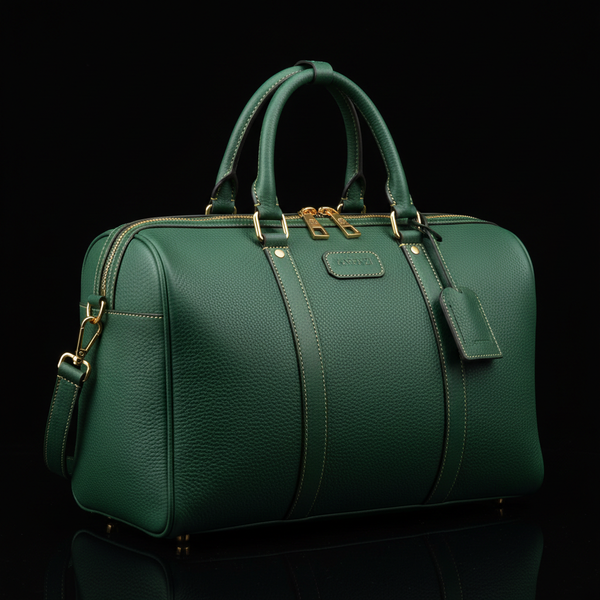 Karenzi Voyage Green Bag - Black Background